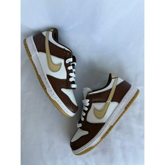 6Y | 7.5 Women’s NIKE DUNK LOW BROWN METALLIC GOLD HM3725-171 BASKETBALL